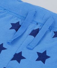 Short-Infantil-Leao-Estampado-de-Estrelas-em-Algodao---Sustentavel-Azul-9110036-Azul_4