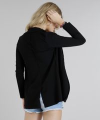 Blazer-Feminino-de-Malha-Manga-Longa-Preto-9132835-Preto_2