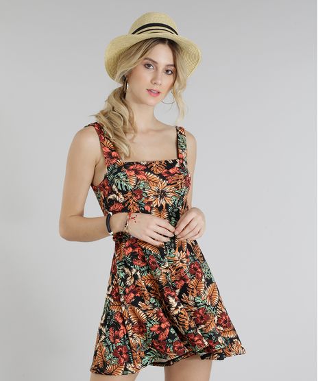 Macaquinho-Feminino-Amplo-Estampado-de-Folhagens-Sem-Manga-Preto-9269595-Preto_1