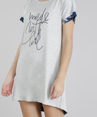 Camisola-Feminina--Made-With-Love--com-Recortes-Manga-Curta-Cinza-Mescla-Claro-9246532-Cinza_Mescla_Claro_3