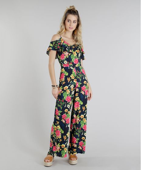 Macacao-Feminino-Open-Shoulder-Estampado-Floral-com-Babado-Azul-Marinho-9185701-Azul_Marinho_1