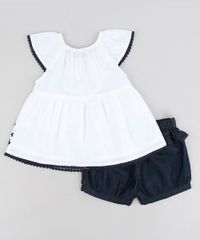 Conjunto-Infantil-de-Blusa-com-Bordado-Manga-Curta-Off-White---Short-Jeans-com-Babados-Azul-Escuro-9155520-Azul_Escuro_2