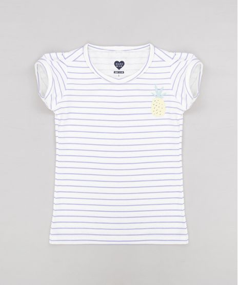 Blusa-Infantil-Listrada-com-Abacaxi-Manga-Curta-Decote-Redondo-Off-White-9220805-Off_White_1
