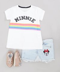 Blusa-Infantil-Minnie-com-Arco-Iris-Neon-Manga-Curta-Decote-Redondo-Off-White-9276429-Off_White_3