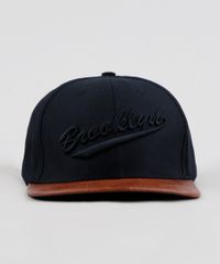 Bone-Masculino-com-Bordado--Brooklyn--Aba-Reta-Preto-9303080-Preto_1