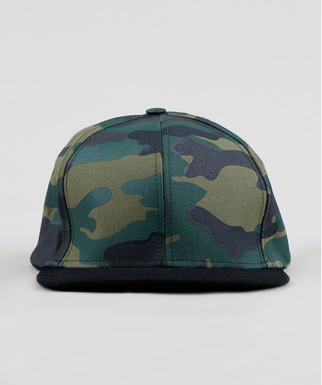 Bone-Masculino-Estampado-Camuflado-Aba-Reta-Verde-Militar-9303077-Verde_Militar_1