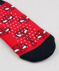 Meia-Sapatilha-Infantil-Homem-Aranha-Estampada--Vermelha-9263720-Vermelho_2