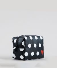 Necessaire-Feminina-Estampada-de-Poa-Preta-9243560-Preto_2