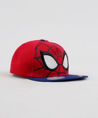 Bone-Infantil-Homem-Aranha-Aba-Reta-Vermelho-9238533-Vermelho_2