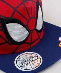 Bone-Infantil-Homem-Aranha-Aba-Reta-Vermelho-9238533-Vermelho_4