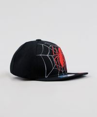 Bone-Infantil-Homem-Aranha-Aba-Reta-Preto-9238535-Preto_2
