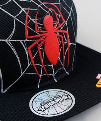 Bone-Infantil-Homem-Aranha-Aba-Reta-Preto-9238535-Preto_4