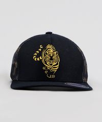 Bone-Infantil-Tigre-com-Tela-Aba-Reta-Preto-9132494-Preto_1