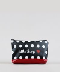 Necessaire-Feminina-Estampada-de-Poa-Preta-9243563-Preto_1