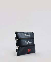 Necessaire-Feminina-com-Divisorias-Estampada-de-Poa-Preta-9243561-Preto_2