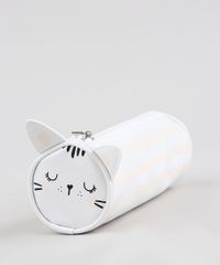 Necessaire-Estojo-Feminina-Gatinho-Listrada-Branca-9261110-Branco_2