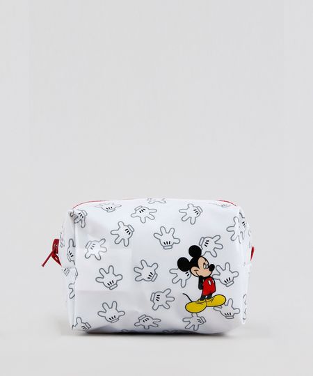Necessaire-Feminina-Mickey-Mouse-Estampada-Branco-9236884-Branco_1