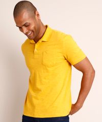Polo-de-Flame-com-Bolso-Manga-Curta-Mostarda-9998611-Mostarda_1