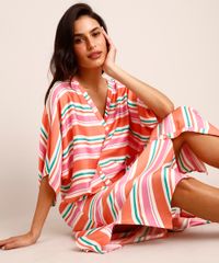 Saida-de-Praia-Chemise-Longa-de-Viscose-Listrada-Manga-Curta-Decote-V-Laranja-1012678-Laranja_6