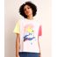 Camiseta-de-Algodao-Alice-no-Pais-das-Maravilhas-Manga-Curta-Decote-Redondo--Lilas-1003169-Lilas_1