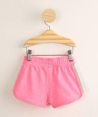 Short-Infantil-Running-de-Moletom-com-Faixa-Lateral-Pink-9999628-Pink_2