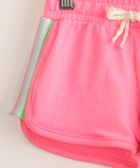 Short-Infantil-Running-de-Moletom-com-Faixa-Lateral-Pink-9999628-Pink_4