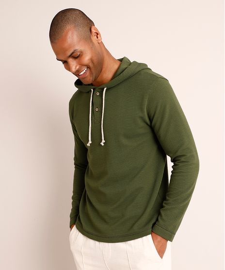 Camiseta-Canelada-Manga-Longa-com-Capuz--Verde-Militar-1002546-Verde_Militar_1