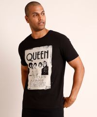 Camiseta-de-Algodao-da-Banda-Queen-Manga-Curta-Gola-Careca-Tal-Pai-Tal-Filho-Preta-9998165-Preto_3