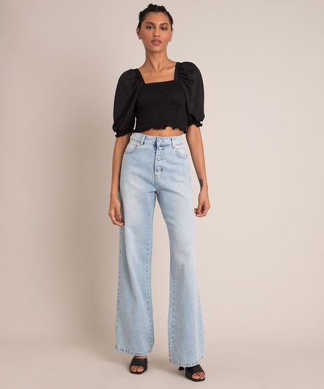 Calça Wide Leg em Promoção | C&A