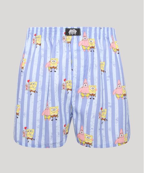 Samba-Cancao-de-Algodao-Bob-Esponja-e-Patrick-Estampada-Listrada-Azul-Claro-1000193-Azul_Claro_1