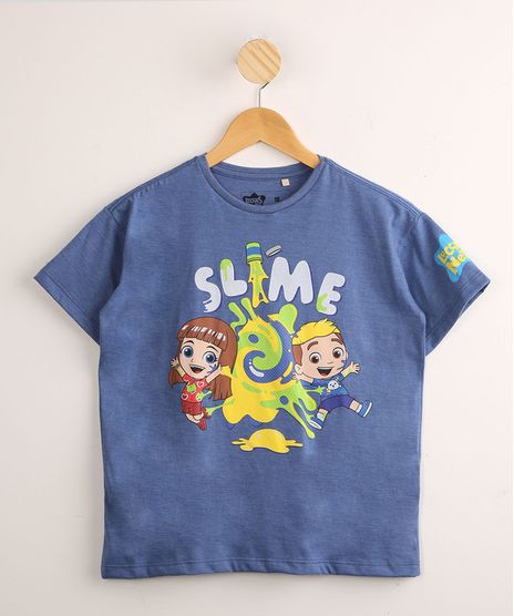 Camiseta-Infantil-Luccas-Neto-Slime-Manga-Curta--Azul-1000347-Azul_1