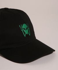 Bone-Aba-Curva-com-Bordado-Alien-Preto-1000741-Preto_2
