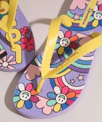 Chinelo-Infantil-Estampado-Flores-e-Arco-iris-Ipanema-Lilas-1006698-Lilas_2