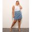 Saia Jeans Curta Plus Size Nashville