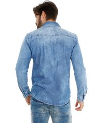 Camisa-Jeans-com-Bolsos-Azul-Medio-8118226-Azul_Medio_2