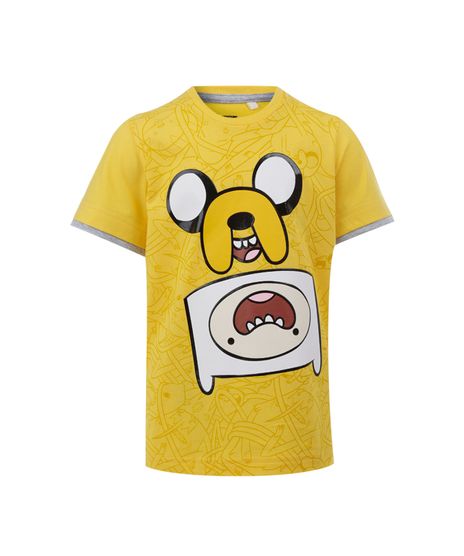 Camiseta-com-Estampa-Hora-de-Aventura-Menino-Amarela-8127403-Amarelo_1
