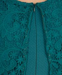 Vestido-Texturizado-com-Renda-Verde-Escuro-8117746-Verde_Escuro_4