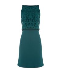 Vestido-Texturizado-com-Renda-Verde-Escuro-8117746-Verde_Escuro_5