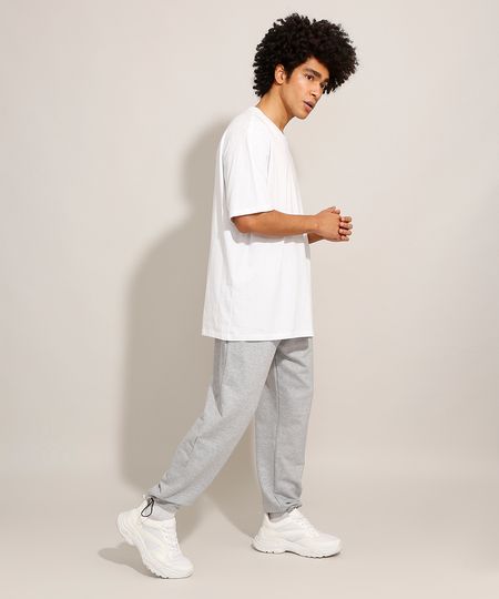 Calca-Relaxed-de-Moletom--Cinza-Mescla-Claro-9997676-Cinza_Mescla_Claro_1