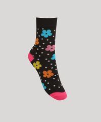 Kit-de-2-Meias-Cano-Medio-Estampada-Listrado-e-Floral-Multicor-1002181-Multicor_2