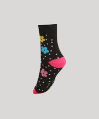 Kit-de-2-Meias-Cano-Medio-Estampada-Listrado-e-Floral-Multicor-1002181-Multicor_3