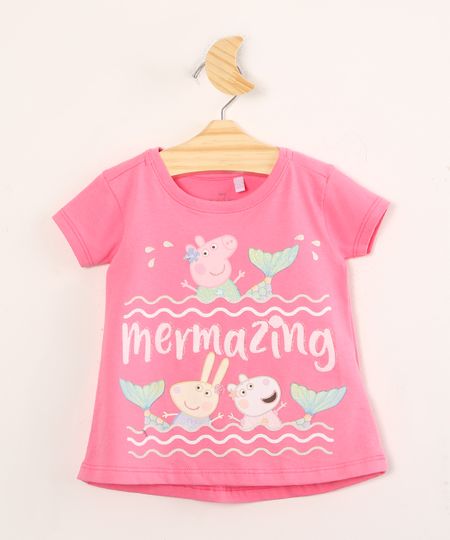 Blusa-Infantil-de-Algodao-Peppa-Pig--Mermerazing--Manga-Curta--Pink-9995303-Pink_1 Blusa-Infantil-de-Algodao-Peppa-Pig--Mermerazing--Manga-Curta--Pink-9995303-Pink_1