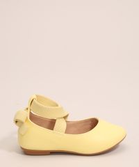 Sapatilha-Infantil-Elastico-com-Laco--Amarelo-Claro-9951859-Amarelo_Claro_1