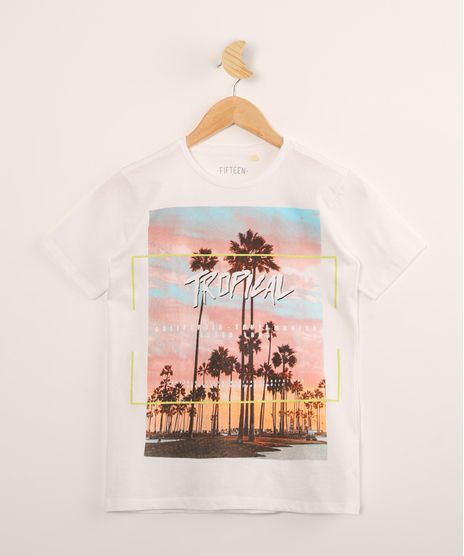 Camiseta-Juvenil-de-Algodao--Tropical--Manga-Curta-Off-White-9997217-Off_White_1