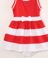 Vestido-Infantil-Hello-Kitty-com-Laco-e-Listras-Sem-Manga---Calcinha--Vermelho-9996572-Vermelho_3
