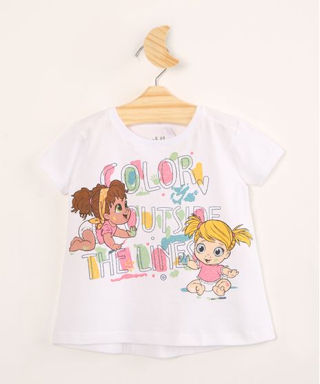 Blusa-Infantil-de-Algodao-Baby-Alive--Color-Outside-The-Line--com-Glitter-Manga-Curta--Off-White-9995315-Off_White_1
