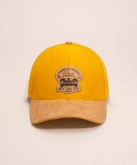 Bone-Aba-Curva-Chevrolet-com-Suede-Mostarda-1000852-Mostarda_1