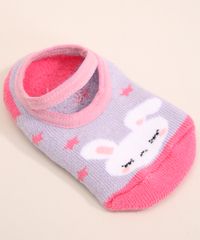 Meia-Infantil-Sapatilha-com-Elastico-Coelho-e-Estrelas-Antiderrapante-Rosa-1001986-Rosa_2