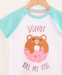 Pijama-Infantil-de-Algodao---Donut-Kill-My-Vibe--com-Glitter-Manga-Curta--Branca-9997908-Branco_3