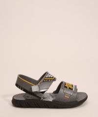 Papete-Infantil-Batman-Liga-da-Justica-com-Velcro-Grendene-Cinza-1006030-Cinza_2
